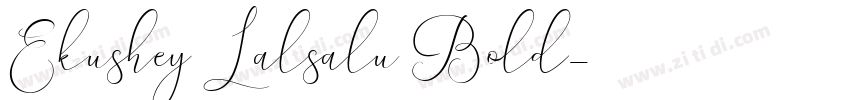 Ekushey Lalsalu Bold字体转换